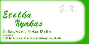 etelka nyakas business card